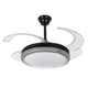 Потолочная LED люстра-вентилятор 80W с пультом Levistella прозрачные лопасти 3000-6000К IP20 7943070 (48) BK - изображение 1
