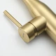Смеситель кухонный GAPPO G4398-43 с выдвижным изливом, золотой сатин - изображение 7