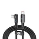 Дата кабель USB-C to USB-C 1.2m 90-degree 100W black Armorstandart (ARM75870) - изображение 1