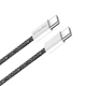 Дата кабель USB-C to USB-C 2.0m (braided cotton) (PD Fast Charging 60W) 3.0А black ColorWay (CW-CBPDCC068-BK) - зображення 9