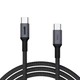 Дата кабель USB-C to USB-C 1.0m PD 100W black-grey Armorstandart (ARM69370) - изображение 1