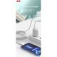 Дата кабель USB 2.0 AM to Micro 5P 1.0m braided white XO (NB235_M_White) - зображення 3