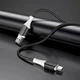 Дата кабель USB 2.0 AM to USB-C 1.0m 3A silicone BX79 black BOROFONE (6974443384789) - зображення 4