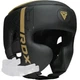 Боксерський шолом RDX F6 KARA Matte Golden S (капа в комплекті) - зображення 1