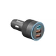 Автомобильное зарядное устройство BREVIA ePower TriCharge 66W 1xUSB-C 2xUSB-A для авто быстрое зарядное устройство черное (DO-LI_33S) - изображение 1