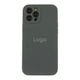 Чохол Silicone Case Full Size with Frame для iPhone 12 Pro Колір 15.Dark Grey - изображение 1