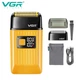 Электробритва VGR V-357 шейвер GOLD, двойное лезвие, 2 насадки, выдвижной триммер, IPX6, LED display - изображение 1