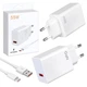 Xiaomi 55W Швидка зарядка + Кабель Type-C комплект для смартфонів та гаджетів. MDY-12-EF POCO зарядний пристрій білий - изображение 1
