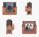 Чохол для фотокамери миттєвого друку + Принтер 2-в-1 FujiFilm INSTAX Wide EVO Коричневий / Case Brown - изображение 4