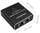 Rozdzielacz sieciowy Qoltec Ethernet mini SWITCH 1x2 RJ45 1000Mb/s USB-C (5901878522494) - obraz 2