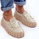 Buty wsuwane damskie Lewski Shoes 3398 39 Beżowy/Srebrny (5905677947816) - obraz 4