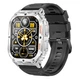 Наручний розумний годинник Modfit Navi Compass Silver-Black похідний - зображення 1