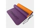 Коврик для йоги и фитнеса EasyFit TPE+TC 6 мм двухслойный фиолетовый-оранжевый (EF-1924-VO) - изображение 1
