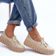 Buty wsuwane damskie Lewski Shoes 3398 38 Beżowy/Srebrny - obraz 2
