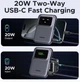 Магнітна батарея (повербанк) UGREEN Uno 20вт Qi2 10,000mAh Magsafe Power Bank з дисплеєм та швидкісною зарядкою - Black - зображення 4