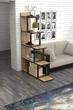 Стелаж в стилі лофт EcoLoft “Step” DSP-1019 (Дуб Апалачі + чорний) - зображення 3