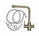 Gold Stainless Steel SP8045G - Подвійна кухонна мийка з нержавіючої сталі Platinum Handmade - зображення 6