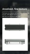 Охлаждающий радиатор для SSD TEUCER M.2 NVMe 2280 SSD Heatsink, Dual Copper Tube с термопрокладками охлаждение для SSD cерый - изображение 10