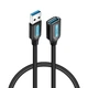 USB кабель-подовжувач Vention USB 3.0 Male to USB Female PVC Cable 5Gbps 0,5 м Black (CBHBD) - зображення 1