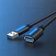 USB кабель-подовжувач Vention USB 3.0 Male to USB Female PVC Cable 5Gbps 0,5 м Black (CBHBD) - зображення 8