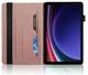 Чехол Wood Book на Samsung Galaxy Tab S10 FE Plus (13.1") / чехол для планшета с функций подставки и отделением для кредитных карт / розовый - изображение 4