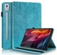 Чохол Wood Book на Lenovo Xiaoxin Pad Pro (12.7") 2025 / чохол для планшета з функцій підставки та відділенням для кредитних карток / блакитний - зображення 1