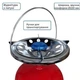 Комплект газовый баллон кемпинговый с горелкой INTERTOOL GS-0005 2200 Вт 5 л 100-145 г/час конфорка 220 мм - изображение 7