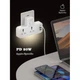 Мережевий розгалужувач фільтр LDNIO SC2311 на 2 розетки 2 USB 3A + Type C Quick Charge 3.0 функція нічника з сенсорним керуванням - зображення 5