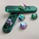 Настольная игра гонги "Gonggi" с утяжелителем и усиленым магнитным кейсом черно-зеленый - изображение 1
