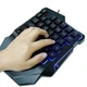 Игровая мини-клавиатура и мышка, от USB с подсветкой, 198I G506, Черный / Набор клавиатура и мышь для геймеров - изображение 3