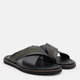 Чоловічі шльопанці шкіряні Greyder 4Y1FT64519 42 27 см Black-Khaki (8681548688459) - зображення 2