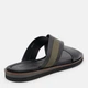 Чоловічі шльопанці шкіряні Greyder 4Y1FT64519 42 27 см Black-Khaki (8681548688459) - зображення 4