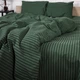 Пододеяльник Mirson Бязь 17-0612 Stripe Emerald 220x240 см (2200008201678) - изображение 2