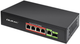 Комутатор Qoltec PoE SWITCH 4x RJ45 PoE 1x RJ45 Uplink 1x SFP 65W 1000 Mb (5901878522968) - зображення 2