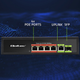 Комутатор Qoltec PoE SWITCH 4x RJ45 PoE 1x RJ45 Uplink 1x SFP 65W 1000 Mb (5901878522968) - зображення 9