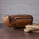 Сумка коричнева на пояс Vintage з натуральної шкіри для подорожей середнього розміру (bg146fash95) - зображення 5