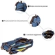 Сумка-трансформер текстильная большая Vintage 20153 Синяя - изображение 5