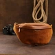 Кожаная мужская винтажная сумка на пояс Vintage 20371 Коричневый - изображение 7