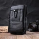 Мужская сумка на пояс из натуральной кожи Vintage 22736 Черный - изображение 11