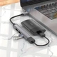 Переходник Hoco HB26 4in1 (Type-C to USB3.0+USB2.0*3) Metal gray - зображення 3