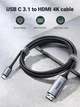 Кабель переходник Type-C на HDMI UGREEN MM142 Cable Aluminum Shell (1.5м, 4K 60Hz). Gray - изображение 7