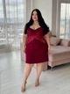 Fashions • Женский домашний комплект Dakota Fashions 54-56 бордовый (1278-ку) - изображение 2