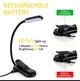 Лампа для читання книг, 7 Led, чорна - изображение 3