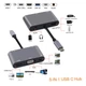 Переходник 4K USB-C HUB PD+HDMI+VGA+USB 3.0 +AUX 5 in 1 - изображение 1