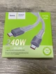 USB-кабель на 240W Type-C на Type-C Hoco Big bull Fast Charging 3 метри - зображення 1