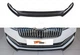 Передня Lip накладка DPT V-4 (2021-, чорний глянець) для Skoda Superb 2015-2024 рр - зображення 2