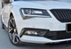 Передний лип на бампер DPT V-4 (2015-2020, Черный Глянец) для Skoda Superb - изображение 3