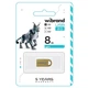 USB флеш накопитель Wibrand 8GB lynx Gold USB 2.0 (WI2.0/LY8M2G) - зображення 2