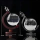 Барометр Штормгласс RESTEQ большой глобус, капля Storm Glass на стеклянной подставке, декоративный и метеорологический прибор для - изображение 4