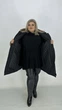 Куртка жіноча зимова Еверест великого розміру 78-80 з капюшоном на хутрі чорний (1800е-1) - зображення 8